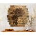 A rustic wood wall hanging with sunflower artworkand the phrase  "some days you have to create your own sunshine". Artwork is wood burned.